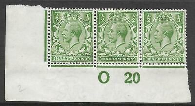 N14(6) ½d Bright Green Control O20 Imperf UNMOUNTED MINT - MNH