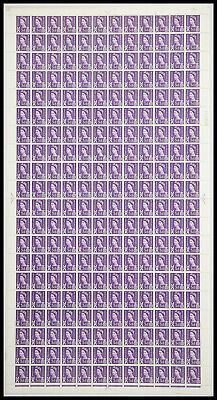 Sg XS2 3d Scotland Cyl 5 No Dot in Full Sheet UNMOUNTED MINT