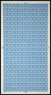 Sg XW5 4d Wales Cyl 1 No Dot Full Sheet UNMOUNTED MINT