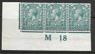 N23(5) 4d Pale Slate Green Royal Cypher control M18 with cert UNMOUNTED MINT