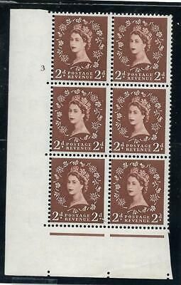 2d Wilding Tudor Wmk Cylinder 3 No Dot perf type A(E I) UNMOUNTED MINT MNH