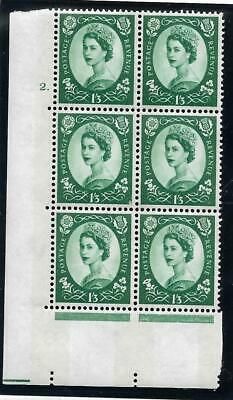 1 3 Blue Phosphor on White cylinder 2 Dot perf A(E I) UNMOUNTED MINT