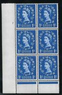 1957 1d Edward Graphite cylinder 7 No Dot perf type B(I P) UNMOUNTED MINT MNH