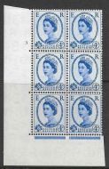 4d Wilding Edward Crown cyl 3 No Dot perf type A(E I) UNMOUNTED MINT