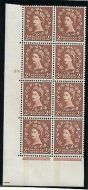 S45 2d Blue Phosphor on Cream 1B left cyl 29 Dot perf A(E I) UNMOUNTED MINT