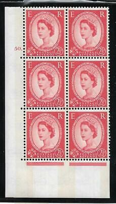 2½d Blue Phosphor Cream 2 band cyl 50 Dot perf type A UNMOUNTED MINT
