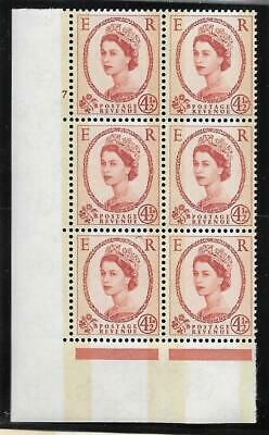 4½d Blue Phosphor on Cream NB cyl 7 No Dot perf type A(E I) UNMOUNTED MINT