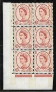 4½d Blue Phosphor on Cream NB cyl 7 Dot perf type A(E I) UNMOUNTED MINT