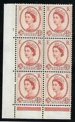 4½d Blue Phosphor on Cream PHOTO cyl 7 Dot perf type C(E P) UNMOUNTED MINT