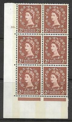2d Blue Phosphor Cream Typo NB Left cyl 30 Dot perf A(E I) UNMOUNTED MINT