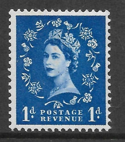 S24e 1d Wilding Violet Phos 1x 9.5mm band left wmk sideways left UNMOUNTED MINT
