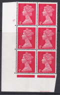 Pre-decimal Machin 4d Vermilion PVA CB Head B Perf A Cylinder 17 No Dot - MNH