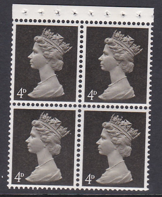 UB12 Pre-decimal Machin Booklet Pane Perf I - UNMOUNTED MINT MNH