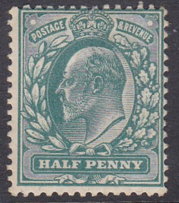 Sg 216 M1(1) ½d Dull blue green De La Rue UNMOUNTED MINT/MNH