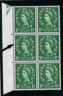 S29g 1½d Wilding Multi Crowns listed variety - thistle flaw UNMOUNTED MINT