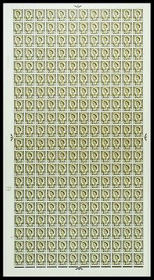 Sg XW8 4d Wales Sepia Full Sheet UNMOUNTED MINT