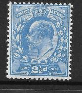 Sg 276 M17(2) 2½d Bright Blue Harrison Perf. 14 UNMOUNTED MINT MNH