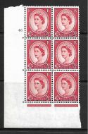 2½d Wilding Edward Crown cylinder 46 No Dot perf type A(E I) UNMOUNTED MINT
