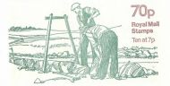 FD4b July 1978 70p Dry Stone Walling Folded Booklet - good perfs