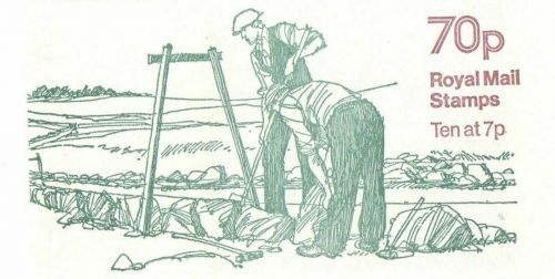 FD4b July 1978 70p Dry Stone Walling Folded Booklet - good perfs