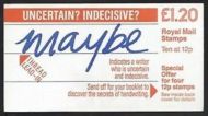 FJ6b 1985 Handwriting - Folded Booklet - good perfs