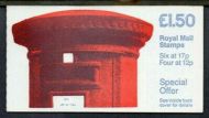 FP1a 1986 Pillar Box Folded Booklet - complete - No Cylinder