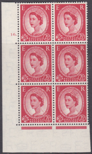 2½d Wilding Tudor Wmk Cylinder 16 Dot perf type A(E I) UNMOUNTED MINT MNH