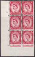 2½d Wilding Tudor Wmk Cylinder 19 No Dot perf type A(E I) UNMOUNTED MINT MNH
