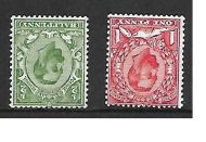 Sg 334wi  336wi ½d Green  1d Red Downey Wmk inverted UNMOUNTED MINT MNH