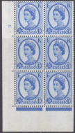 4d Wilding Violet Phosphor 9.5mm cyl 27 Dot perf type A(E I) UNMOUNTED MINT