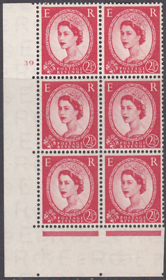 2½d Wilding Edward Wmk Cylinder 39 No Dot perf type A(E I) UNMOUNTED MINT MNH