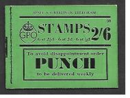BD15 2 6 GPO GVI booklet - Edition 38 All panes upright UNMOUNTED MINT MNH
