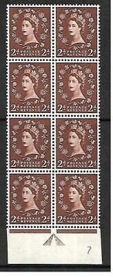 S37g 2d Wilding Edward Crown with - Retouched tadpole Cyl 7 UNMOUNTED MINT