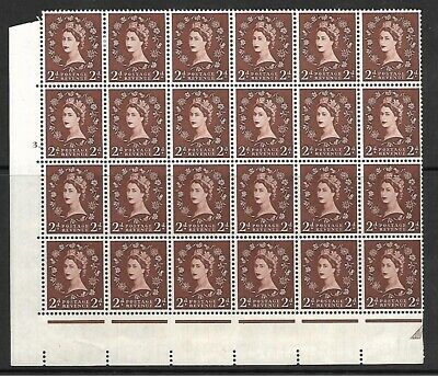 S37g 2d Wilding Edward Crown with - Retouched tadpole Cyl 3 UNMOUNTED MINT