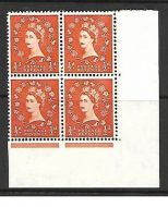 S2f ½d Wilding Edward Wmk - variety - Rose flaw UNMOUNTED MINT