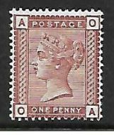 Sg 166 1d Venetian 1880-1881 Issue lettered O-A UNMOUNTED MINT MNH