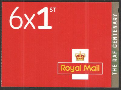 PM59 2018 RAF 6 x 1st Barcode Booklet - No Cylinder