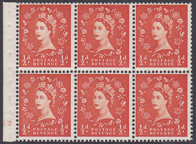 SB1 ½d Wilding Cyl E2 No Dot pane perf type Ie UNMOUNTED MNT MNH