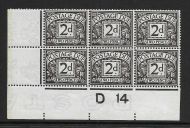 D4 2d Royal Cypher Postage due Control D 14 Imperf UNMOUNTED MINT