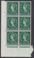 1½d Wilding Tudor cylinder 11 Dot perf type A(E I) UNMOUNTED MINT