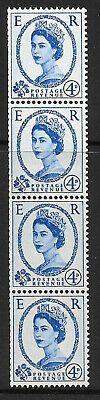 S83 4d Multi Crowns vertical Coil Join strip UNMOUNTED MINT MNH