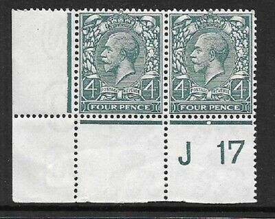 N23(1) 4d Grey Green Royal Cypher control J17 perf pair UNMOUNTED MINT