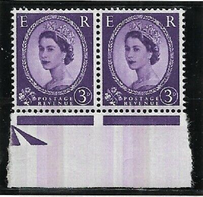 3d Wilding Violet Phosphor with all over phosphor wash pair UNMOUNTED MINT