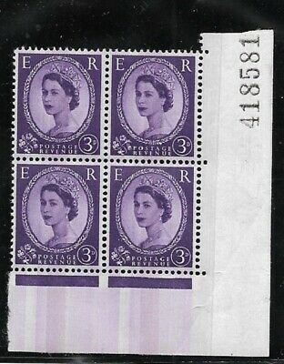 3d Wilding Violet Phosphor with all over phosphor wash blk 4 UNMOUNTED MINT
