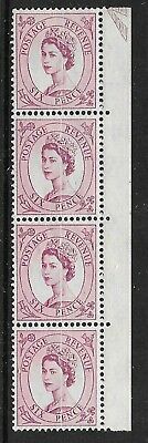 S107 6d Wilding Wmk crowns with Dr Blade Flaw UNMOUNTED MINT