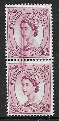S105 6d Wilding Edward crown with Dr Blade Flaw UNMOUNTED MINT