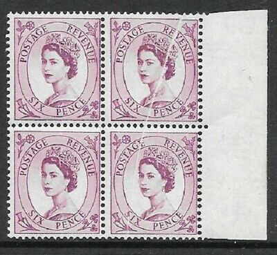 6d Wilding Multi Crown cream variety - paper fold inking Flaw UNMOUNTED MINT MNH