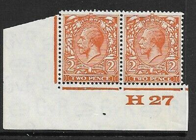 2d Orange Block Cypher Control H27 imperf UNMOUNTED MINT MNH