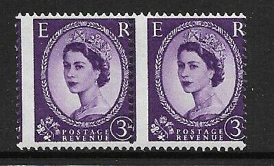 3d Wilding Crowns with variety - massive perf shift UNMOUNTED MINT