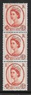 4½d Wilding Multi Crowns White with Dr Blade flaw UNMOUNTED MINT
